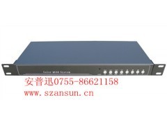 安普迅機架式4路畫面分割器 VGA環通輸出與1U設計的整合前沿設備